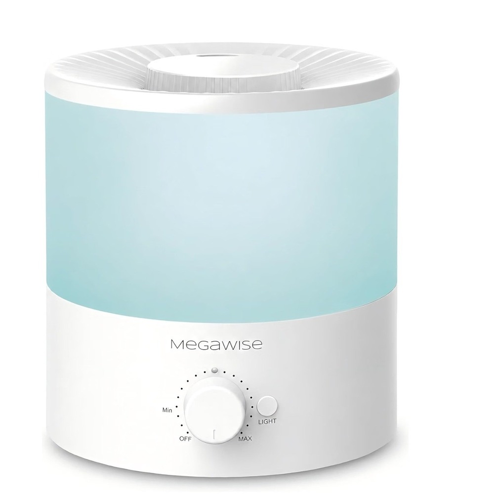 MegaWise Air Humidifier Unisex OS White Cool Mist LED Quiet SK7 620 NWT